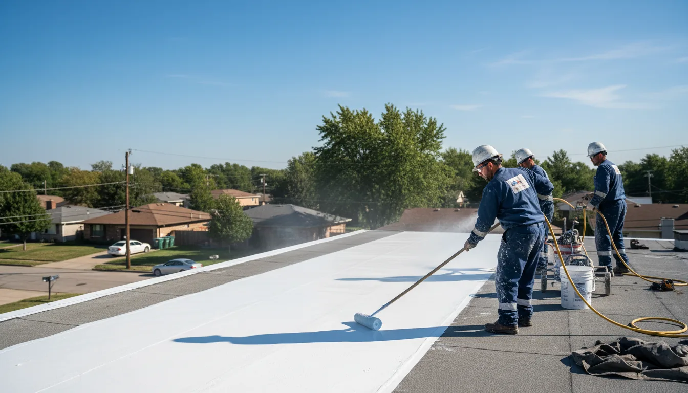 Commercial roof coating in Corry, PA near me